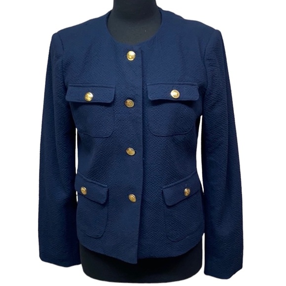Premise Navy Gold Button Jacket - Picture 1 of 4
